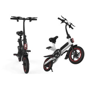 Elegant Lightest Electric Folding Bike 350W Motor 12 Inch Portable Design