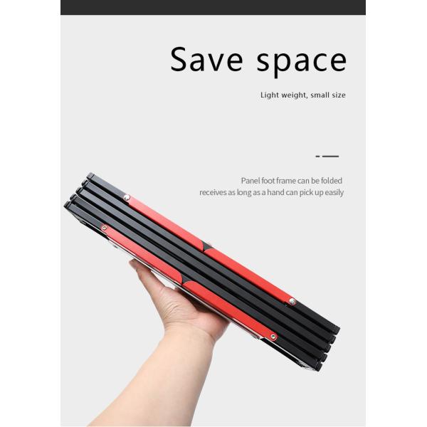 41.2x29x13cm Folding Camping Table Aluminum Alloy Square Wallmount