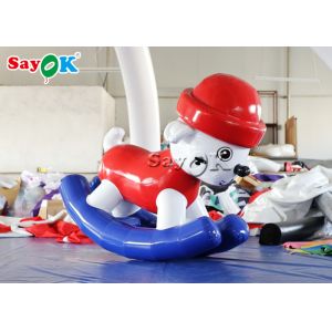 Multifunction Tarpaulin 1.6x0.7x1.6mH Inflatable Rocking Horses For Kids