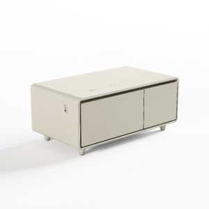 Modern European Style Standard Sized Coffee Table with Smart Refrigerator and