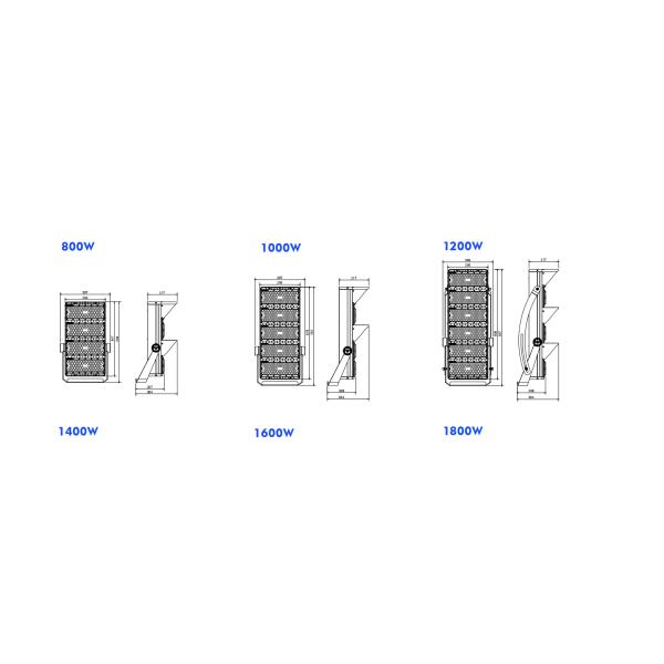 Aluminum Rugged IP65 Waterproof LED Sport Light LED High Mast Stadium Lighting Fixture LED Flood Light