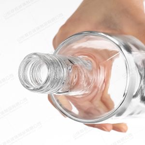 Glass Bottle Transparent Customized Mini 100ml 300ml 400ml for Alcoholic