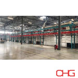 Cheap Industrial Power And Free Overhead Conveyor System Carbon Steel For Powder Coating Line for sale