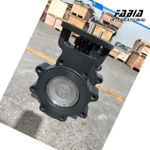 DN100 Electric WCB High Perforamnce Double Eccentric Butterfly Valve Lug Type