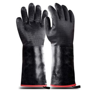 China 14 Inch Grill Neoprene Cooking Heat Resistant Oven Gloves 932F on sale