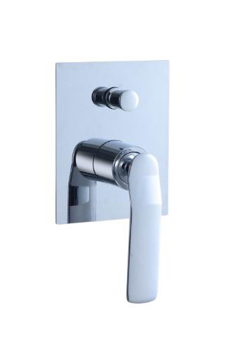 Quality Single lever concealed in-wall bath or shower mixer with diverter bathroom chrome brass tap faucet OEM wholesale