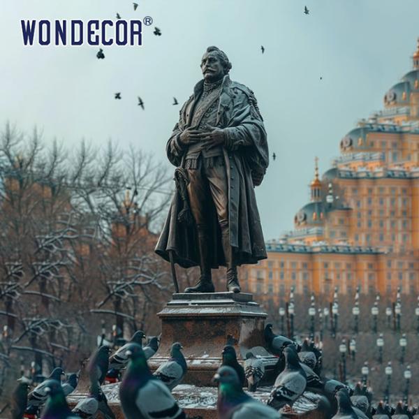 Quality Bronze figure sculpture in urban square garden wholesale