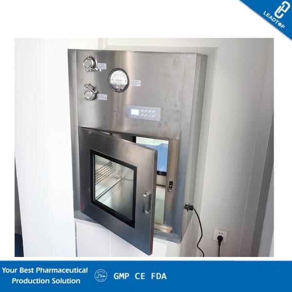 Quality Floor Mounted Clean Room Equipment , Double Swing Door Pass Through Box wholesale