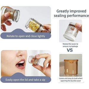 Plastic Pill Box Organizer Portable Tablet Case Eco Friendly Weekly Pill