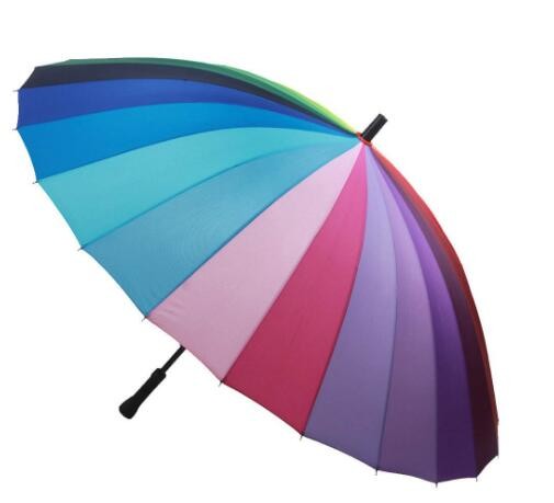 Quality Automatic Rainbow Patio Umbrella / Sun Umbrella Easy Open Close 16 Ribs wholesale