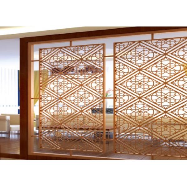 Quality Practical Artistic Decorative Metal Screen Panels Fast Coloring Corrosion Protection wholesale