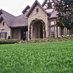 40mm 125 Stitches/M Green Landscape Artificial Grass In PP Material Used For