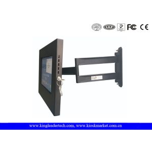 Samsung Tablet / Ipad Kiosk Stand , Security Enclosure And Tilt Swivel