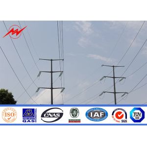 China Tapered Conical Power Distribution Poles For Electrical Distribution Line on sale