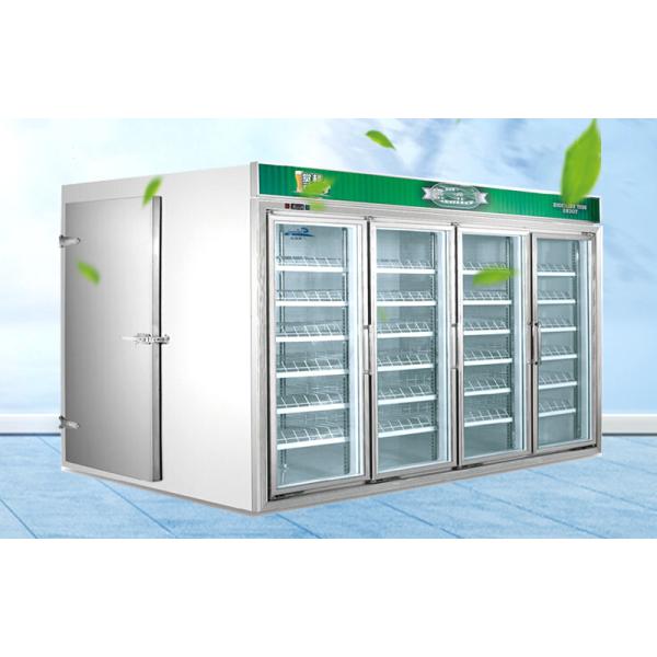 Supermarket Refrigerated Showcase Glass Door Cold Room
