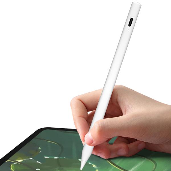 Plastic White Writing Stylus 14cm with Pressure Sensitivity for Digital Writing