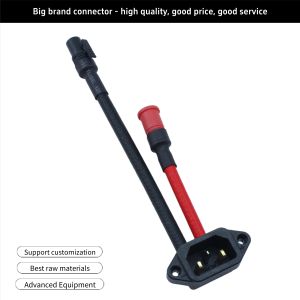 75A Panel Mounted Socket Electric Vehicle Battery Replacement Male And Female AC