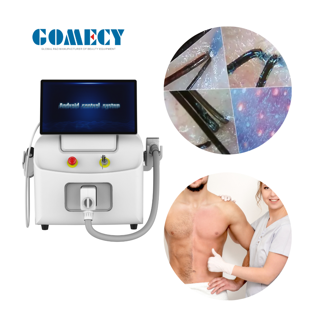 GOMECY 2024 Ai Skin Analysis Hair Removal Diode Laser Machine Ice Titanium 4