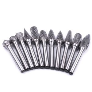 1/4 Shank Carving Cutting Grinding Drilling Polishing Tools 6mm Double Cut