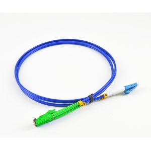 Duplex Armored Fiber Patch Cords Singlemode Blue LSZH Jacketed With Customized