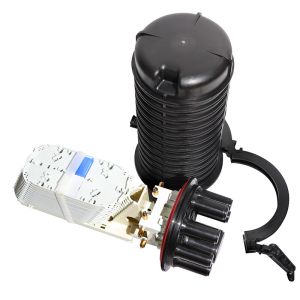 IP68 Fiber Optic Splice Closure , Joint Closure 144 Core With Vertical Dome Type