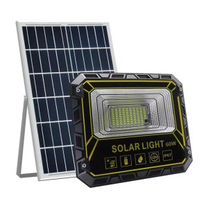 Remote Control Solar Floodlight Powered Wall Outdoor Panel 60W DC 6V