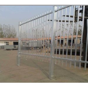 Cheap Factory hot dipped galvanized and powder coated ornamental steel picket fence in Industries and workshop for sale