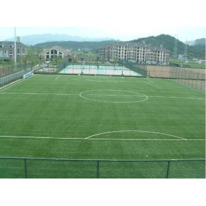 Cheap University Playground Synthetic Soccer Grass Turf 1100Dtex 50mm , Gauge 3/8 for sale