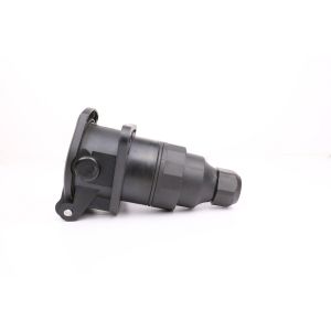 Black Color Caravan Plug Socket 5 Pin 24V Voltage With ISO7638 Certificate