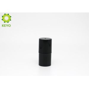 Black Lipstick Tube Container Round Shape Recycled Plastic Material Made