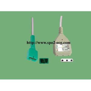 One Piece ECG Lead Cable Reusable TPU Material With DB9M / MD6M Model