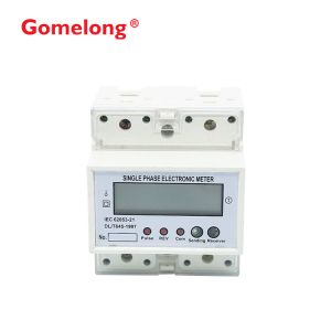 DDS5558 Single Phase Din rail Remote control Modbus Energy Meter With Relay