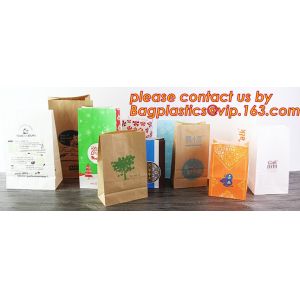 Customize Translucent Window, Brown Greaseproof Kraft Paper Bag, Special Opp Window Bag, window bags, paper window bags