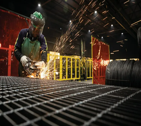 Hot DIP Galvanized Steel Grating 25X5 Steel Grating Weight Per Square Meter