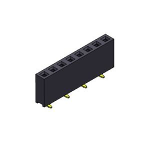 Female Header Connector 2.54mm Single Row SMT TYPE 1*2PIN To 1*40PIN H=7.50mm