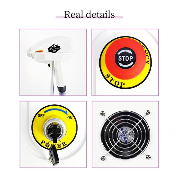 Portable Painless 808nm Diode Laser Hair Machine And Skin Rejuvenation Device