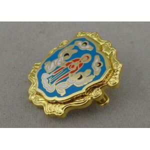 Multi Piece Combined Imitation Hard Enamel Pin Brass Die Struck With Safty Pin