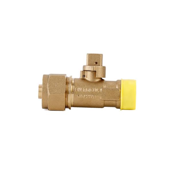 Quality DN15 Gas Shut Off Copper Ball Valve Nickel Plating Surface Practical wholesale