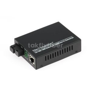 1000Mbps RJ45 80km Ethernet Fiber Media Converter Single Mode