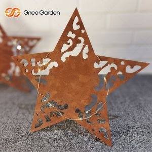 Customizable ASTM Corten Steel Metal Garden Ornaments Laser Cutting Crafts