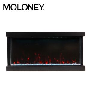 Cheap 1200mm 47'' Multi Sided Electric Fireplace Option White Pebbles for sale