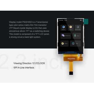 2.2" 240x320 Medical LCD Display ST7789V 262K Touch Screen Modules