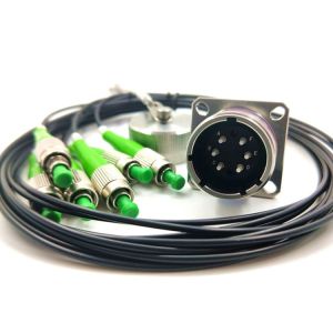 3 header threaded quick butt joint PVC aviation optical fiber cable connector