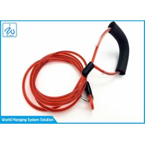 Custom Tie Out Dog Collar Flexi Pink Leashes For Pet , Dog Runner Cable