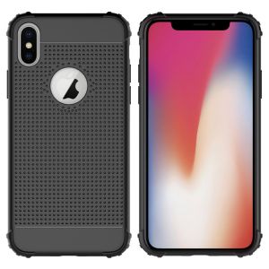 fashionable design net mesh heat dissipation back cover shockproof tpu phone