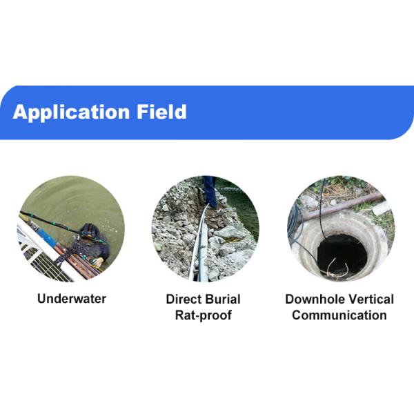 High Performance GYTA33 24 48 96 Core Fiber Optic Wire Outdoor G652D Fiber Optic Cable for Direct Buried