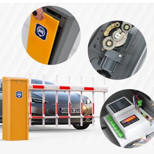 Fast Speed Parking Boom Barrier Gate 24VDC Brushless Motor With Swing Out