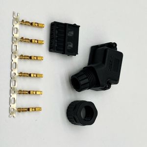 Gold Plated Servo Motor Power Plug 4 Pin 5 Pin Phosphorous Bronze Contact