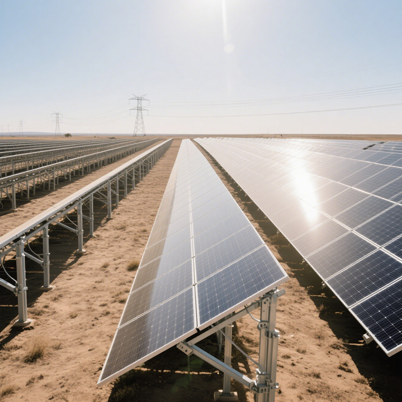 Customized Tilt Angles Ground Solar Mounting Brackets for Easy Installation and