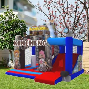 Kids Inflatable Pvc Bounce Castle With Slide for Outdoor Party Fun and Backyard